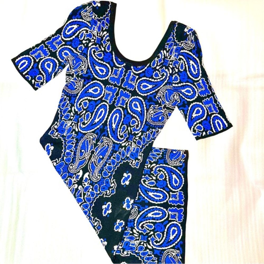 Torn by Ronny Kobo Sweater Intarsia Knit Dress Sz S